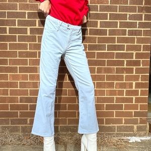 Light Blue bootcut corduroy pants